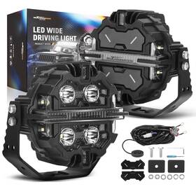 Agy14i Maxpeedingrods 25440lm 212w Led Light Pods Spot Flood Rgb For Off Road 4x4 Atv Utv Marine 12v