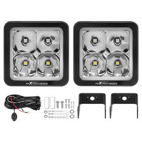 Maxpeedingrods Ar18ko Pair 3.3 Inch Led Fog Light Offroad Driving Lamp For Chevy 2016-2018 Silverado 1500