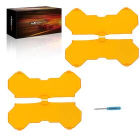 Bnz7ye Maxpeedingrods Weather Amber Light Cover 7inch For Crosshair Led Driving Lights