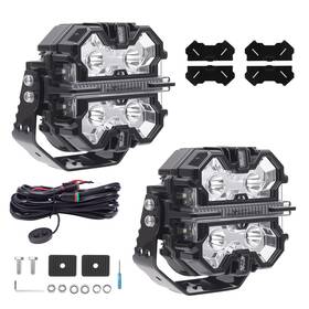 Fr405k Maxpeedingrods Led Spot Lights For Off Road Vehicle 5 Inch 178w Aluminum Housing Pc Lens Ip68