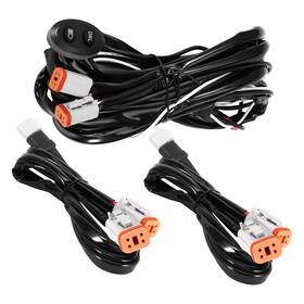 Haku5t Maxpeedingrods Universal Wiring Harness Kit For Crosshair Drl Led Lights 4-way
