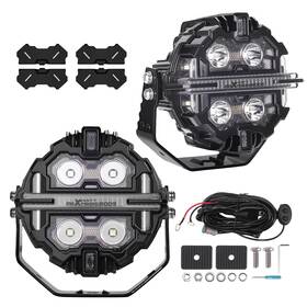 J5zuqd Maxpeedingrods 212w Led Driving Lights Ip68 Waterproof For 4x4 Suv Atv Utv Marine Boat 12v