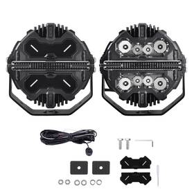 Maxpeedingrods Lh3wae Led Auxiliary Lights 7 Inch Round 332w Spot Beam Rgb Drl Off Road Light Pod Ip68