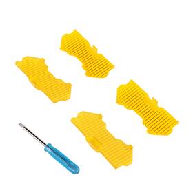 Prn42o Maxpeedingrods 5 Inch Round Amber Lens Cover For Led Driving Light Pods Snap-on Design 4pcs