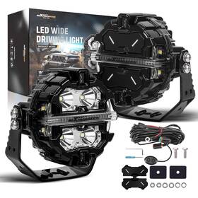 Sw98kn Maxpeedingrods 2x 3.5 Inch 160w Led Offroad Pod Lights Round Light Bar 19200