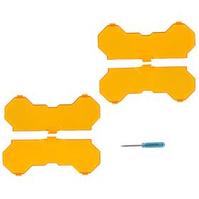 Vg4nca Maxpeedingrods Weather Amber Light Cover 7inch For Crosshair Led Driving Lights Vg4nca Maxpeedingrods Weather Amber Light Cover 7inch For Crosshair Led Driving Lights
