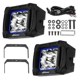 Zm01os Maxpeedingrods 60w Led Offroad Work Lights Ip67 Spot Flood 6000lm For Truck Jeep 4x4 Suv