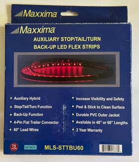 Mls-sttbu60 Maxxima Led 60 Inch Long Strip Light Stop/turn/tail Back-up Red / White