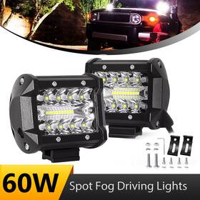 Mnsjyz2halm32 Mayello 2x 4 Inch Led Work Light Bar Flood Spot Pods Off-road Driving Car Atv Suv Truck