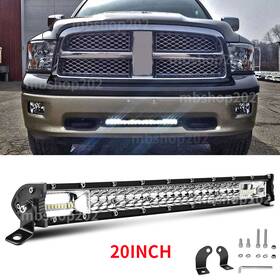 038-ss-100w Mbshop202 20 Inch Led Light Bar Spot Combo Fit 2003-2018 Dodge Ram 2500/3500 Lower Bumper 22ftft