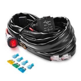 Mictuning 970544440485 Hd 12 Gauge Led Light Bar Wiring Harness Kit With 60amp Relay 3 Free