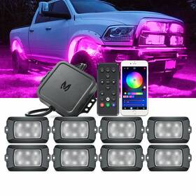 Llp289 Mictuning Q1 Rgbw Rock Lights Led Underglow Neon App Remote Control For Car Boat Rv