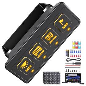 Mic-03-008 Mictuning 4/6 Gang Wireless Switch Panel On-off Flash Toggle Relay Circuit Control Box Usa