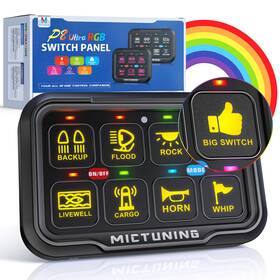 Mic-08-24113 Mictuning 6 / 8 Gang Switch Panel On-off Led Car Circuit Control Relay System