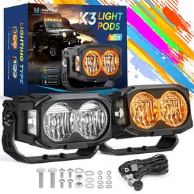 Mic-09-08313 Mictuning 4 Inch Led Light Pods Work Flood Driving Bar For Wrangler Truck Pickup Atv Mic-09-08313 Mictuning 4 Inch Led Light Pods Work Flood Driving Bar For Wrangler Truck Pickup Atv