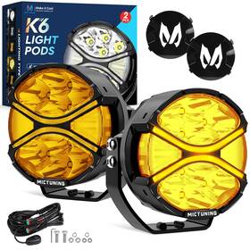 Mic-09-125 Mictuning K6 4 Inch Led Light Pods Side Shooter Amber Turn Signal Driving Lights