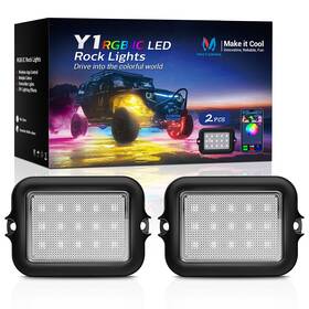 Mic-cdl-002-4 Mictuning Y1 Rgb Led Rock Lights Kit 8/12/16/20 Pods Underbody Underglow
