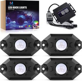 Mic-cdl-002-401 Mictuning C1 C2 Q1 Rgbw Led Rock Lights Remote/app Control Underbody Glow Light
