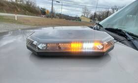 Tmb-159acm Mini Tmb159acm Triton Led Light Bar Series Caution Amber-white Strobe 15 Inch X 9