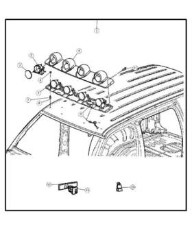 05083967aa Mopar Genuine Light Support Bar 5083967aa