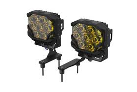 Morimoto 840203380345 Led Pod Light Kit Ncs Yellow Combo Beam Fits Gladiator Jt