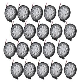 Mot1521305one Motomate-one 20x Led Work Light Bar Offroad Driving Lamp Boat Truck 27w 540w Round Flood