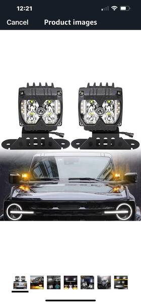 B0by2sn8vn Msizoy 40w A-pillar Led Pod Lights Kit For 2021 2023 Ford Bronco Reboxed