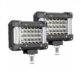 Muto-beam 612292091637 Led Pod Lights 4 Inch Dually Sided Side Shooter Light Pods Quad Row Fog