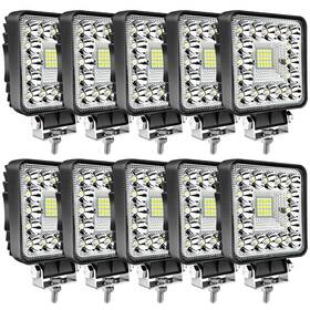 4.5in-tyh-f-123w Muvkqc Led Work Lights For Truck Tractor Lights-123w-10pack White