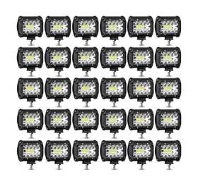 Muvkqc 72w 60w Led Pods Light 30pcs 4inch Triple Row Work 12000lm Spot