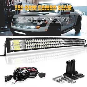 Mv-tr-684wcdtir-btwir Mvwarning 50 Inch Curved Led Light Bar Combo For 99-16 Ford F250 F350 F450 F550 Super Duty