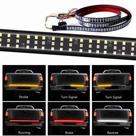 Lb-504 N / A Triple Row Tailgate Light Bar 60 Inch Led Tail Strip With 4-way F