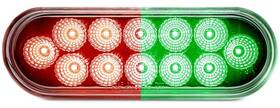 77106rg National Truck Parts 6 Inch Oval Dual Revolution Led Red To Green Marker Turn Stop