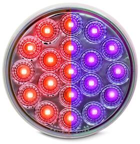 7710rp National Truck Parts 4 Inch Round Dual Revolution Led Red To Purple Marker Turn Stop