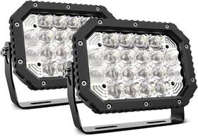 14039c-b Nilight Led Light Bar 2pcs 7.4inch Spot And Flood Combo Roof Bumper Work