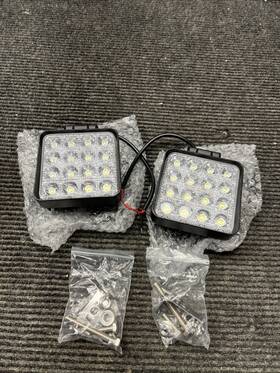 15032f-b Nilight Led Pod Lights Tractor 2pcs 4 Inch 48w Square Work Light