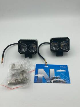15059s-aw Nilight Fog Light 2.5inch Led Offroad Auxiliary Pods White Amber Spot Beam