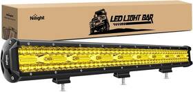 18035c-a Nilight Led Light Bar 26 Inch 540w Yellow Flood Spot 26inch