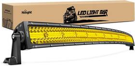 18037c-a  Nilight 42 Inch Led Light Bar 320 Chips Yellow Beam Spot Flood Combo