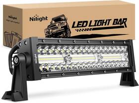 18045c-a Nilight Led Light Bar 13.5 Inch Triple Row Spot 13.5inch Lights White