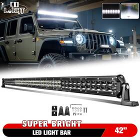 Nilight 18072cw 6d Marine Led Light Bar 42inch Straight White Spot Flood Combo Pk 40 Inch 38 39