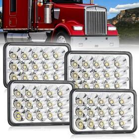 20020h  Nilight 4x6 Inch Led Headlights 45w Hi/lo Sealed Beam Rectangular Headlight