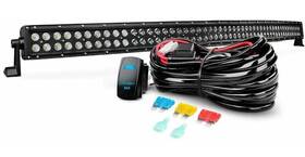 534543 Nilight 50 Inch Curved Led Light Bar Off Road Black Driving Car 4wd