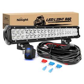 126w Nilight 600537011465 Led Light Bar 20 Inch Spot Flood Combo Off Road Lights 12v 5