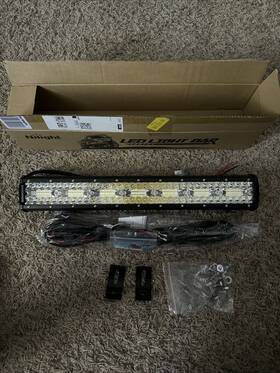 Nilight 629722458625 20 Inch 420w Led Light Bar Triple Row Flood Spot Combo 42000lm