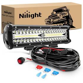 Zh411-a Nilight 781621092703 12inch 12 Inch 300w Triple Row Flood Spot Combo 30000lm Led O