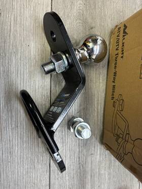 Nilight 812227037741 Atv/utv Three-way Hitch With 2 Inch Ball 3 Trailer Mount