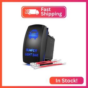 90004b Nilight Bumper Light Bar Rocker Switch Led 5 Pin Laser On/off S