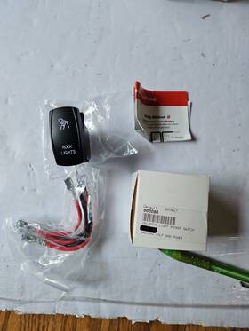 90008b Nilight - Rock Lights Rocker Switch Led 5pin Nos Oem Omc34