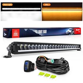 A-l01120c-d Nilight Led Light Bar With Amber Drl 30inch Wiring Kit